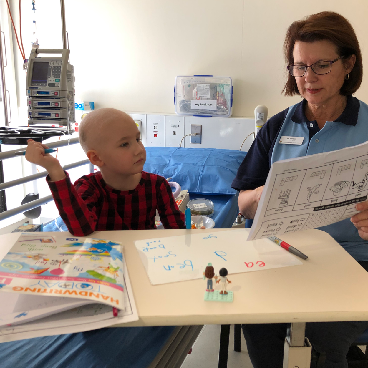 While Eleanor received treatment she took part in our education support program.