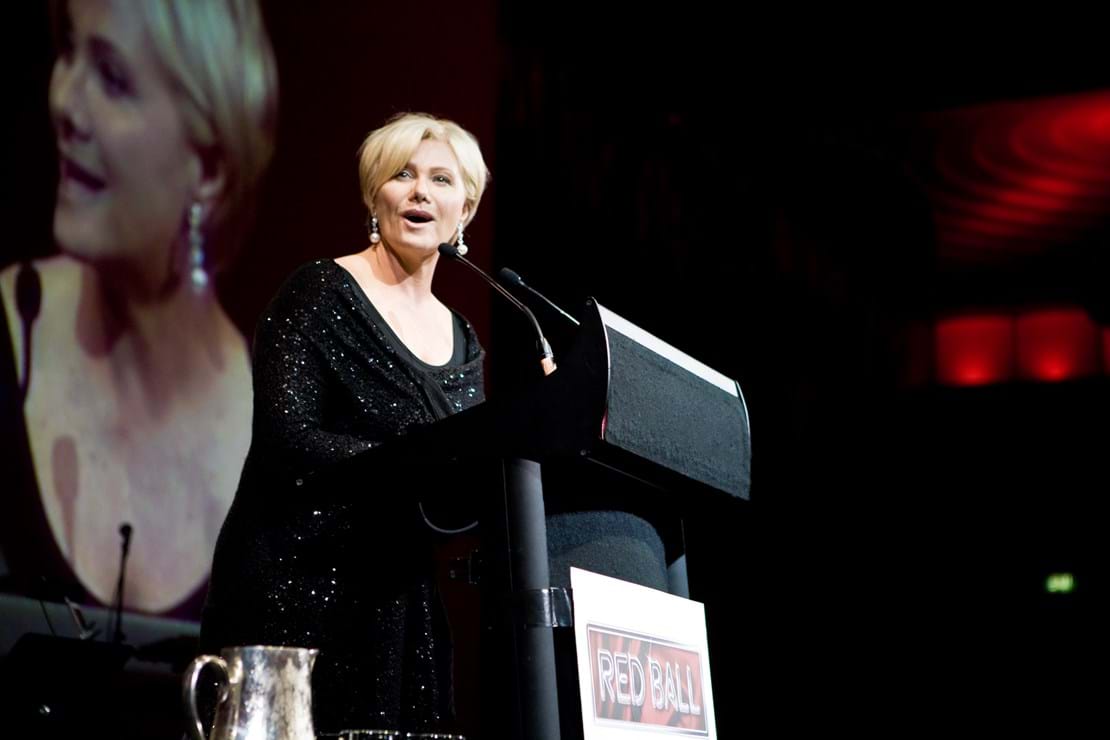 Fight Cancer Foundation Patron Deborra-lee Furness hosted the 2009 Red Ball Melbourne.